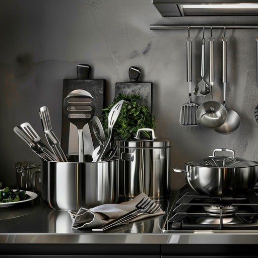 Modern kitchen tools and storage